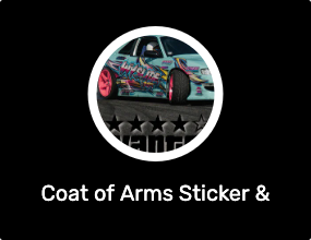 Coat of Arms Sticker & Phosphor Strip