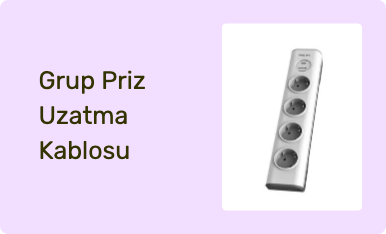 Grup Priz Uzatma Kablosu