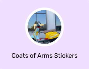 Coats of Arms Stickers & Phosphor Strips