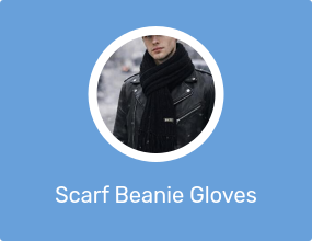 Scarf Beanie Gloves Set