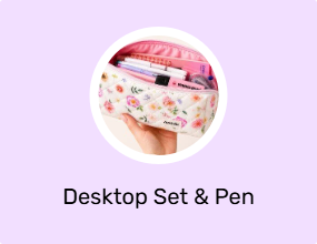 Desktop Set & Pen Holder & Business Card Holder