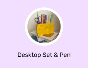 Desktop Set & Pen Holder & Business Card Holder