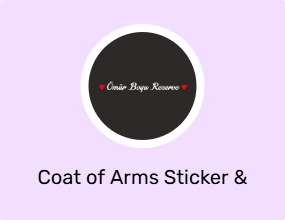 Coat of Arms Sticker & Phosphor Strip