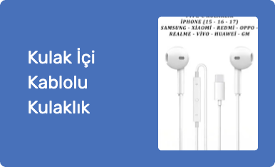 Kulak İçi Kablolu Kulaklık