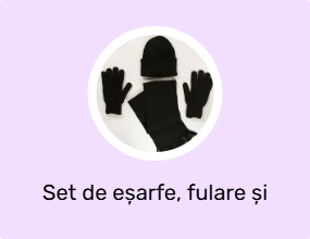 Set de eșarfe, fulare și mănuși