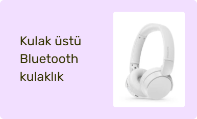 Kulak üstü Bluetooth kulaklık