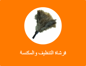 فرشاة التنظيف والمكنسة