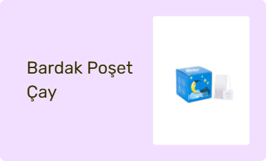 Bardak Poşet Çay