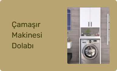 Çamaşır Makinesi Dolabı