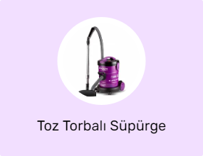 Toz Torbalı Süpürge
