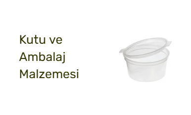 Kutu ve Ambalaj Malzemesi