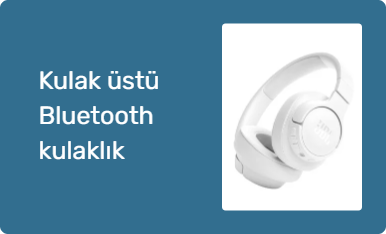 Kulak üstü Bluetooth kulaklık