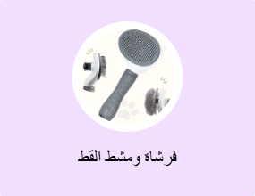 فرشاة ومشط القط