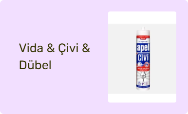 Vida & Çivi & Dübel