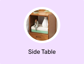 fashionhome Bedside Cabinet Simple Modern Storage Table