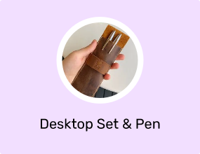 Desktop Set & Pen Holder & Business Card Holder