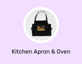 Kitchen Apron & Oven Mitts