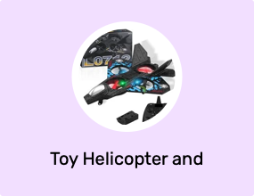 Toy Helicopter and Airplane