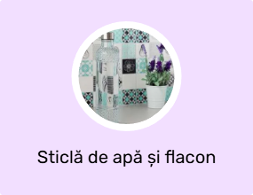 Sticlă de apă și flacon de apă