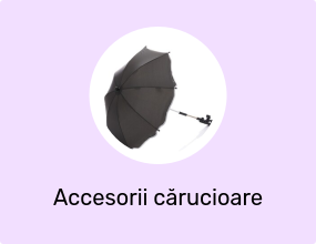 Umbrelă ușor de montat pentru cărucior, Gri, 75 cm, UV 50+