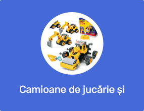 Camioane de jucărie și echipamente de construit