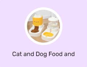Cat and Dog Food and Water Containers