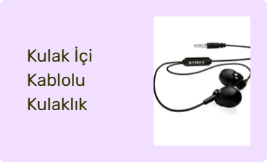 Kulak İçi Kablolu Kulaklık