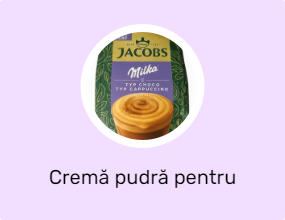 Cremă pudră pentru cafea și lapte praf