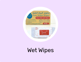 Pure Rose Water Baby Wipes, 480 count, Pack of 6