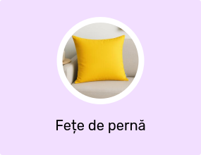 Set 2 fete de perna 40x40 cm bumbac ranforce galben