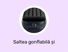 Saltea gonflabilă și pernă