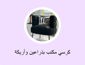 كرسي مكتب بذراعين وأريكة