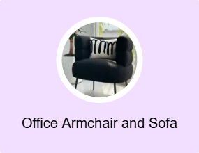 Office Armchair and Sofa