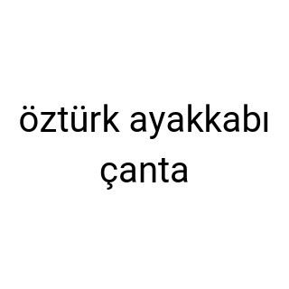öztürk ayakkabı çanta