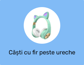 Căști cu fir peste ureche