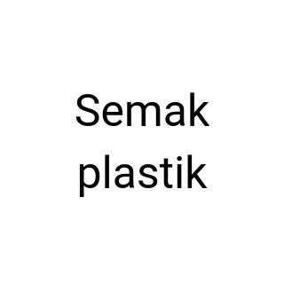 Semak plastik