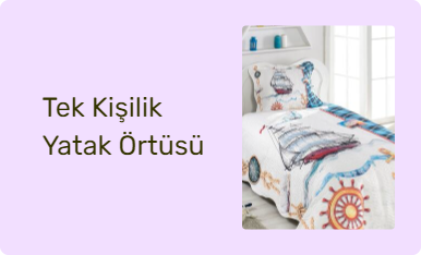 Tek Kişilik Yatak Örtüsü