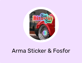 Arma Sticker & Fosfor Şerit