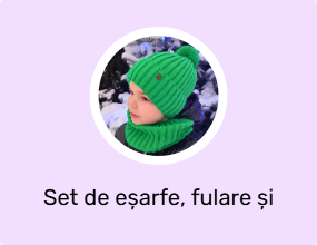 Set de eșarfe, fulare și mănuși