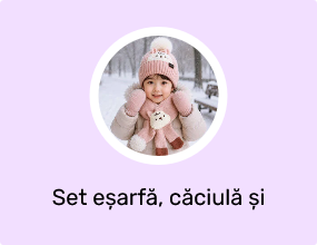 Set eșarfă, căciulă și mănuși