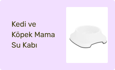 Kedi ve Köpek Mama Su Kabı