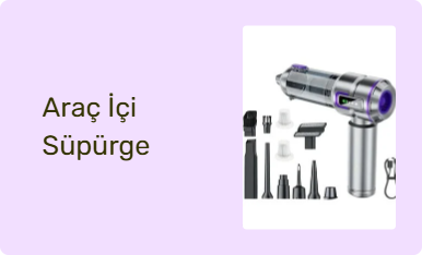 Araç İçi Süpürge