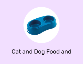 Cat and Dog Food and Water Containers