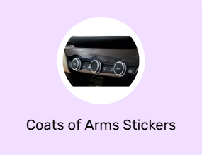 Coats of Arms Stickers & Phosphor Strips