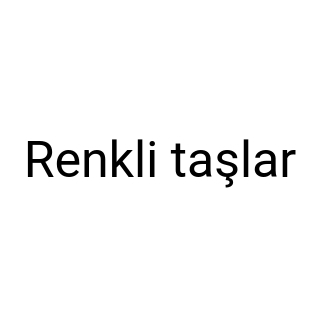 Renkli taşlar