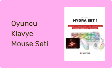 Oyuncu Klavye Mouse Seti