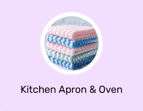 Kitchen Apron & Oven Mitts