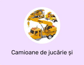 Camioane de jucărie și echipamente de construit
