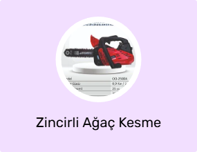 Zincirli Ağaç Kesme Makinesi