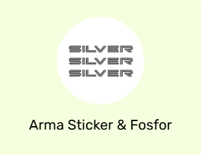 Arma Sticker & Fosfor Şerit